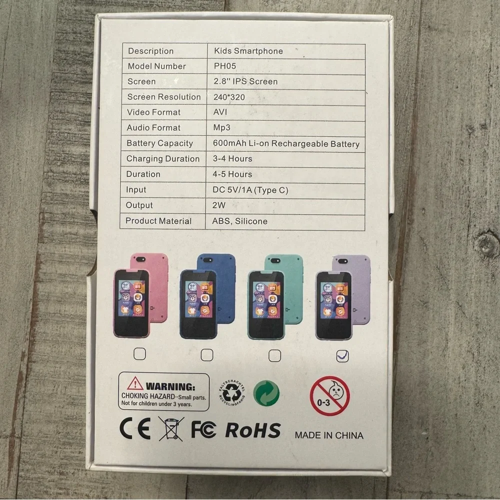 Kids Smartphone Unicorn Touchscreen Toy Cell New Open‎ Box